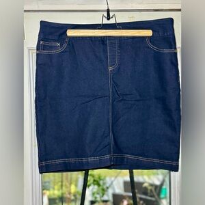 Reitmans Dark Blue Midi Skirt